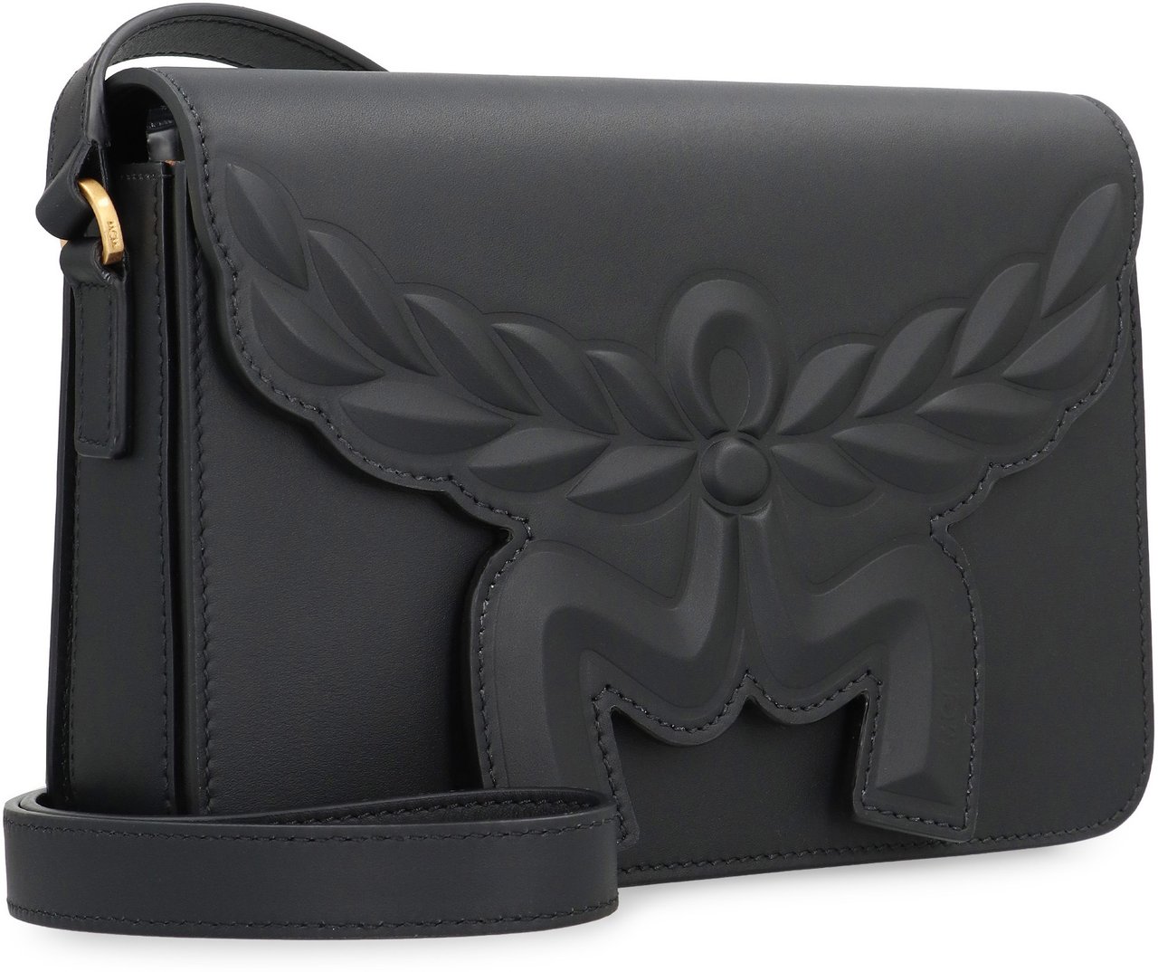 MCM Himmel Leather crossbody bag Zwart
