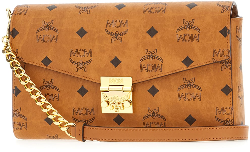 Mcm Printed synthetic leather shoulder bag Divers