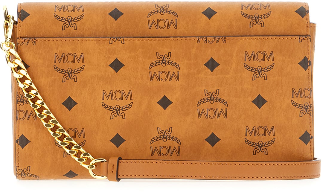 Mcm Printed synthetic leather shoulder bag Divers