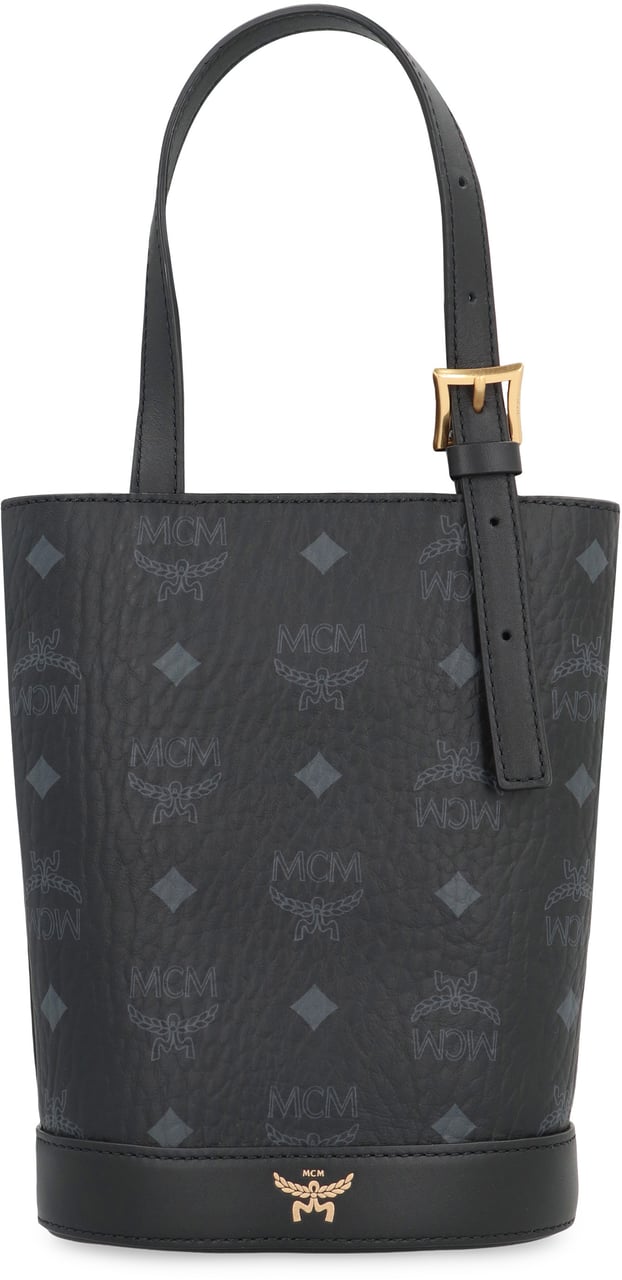 MCM Aren mini bucket bag Zwart
