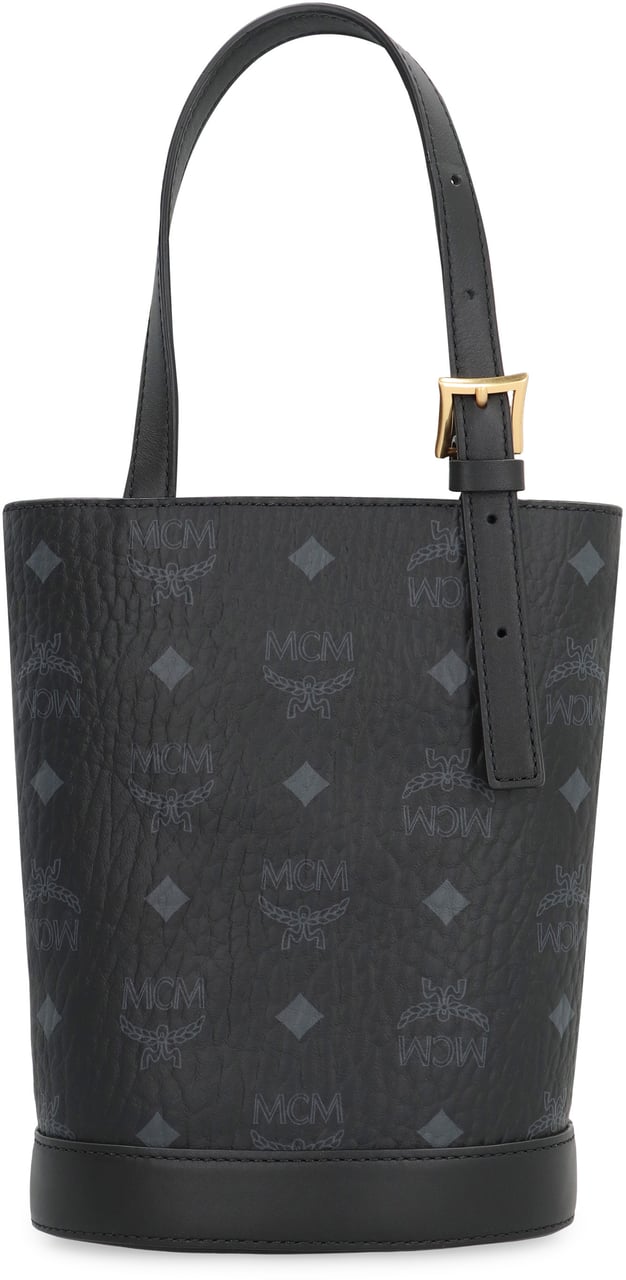 MCM Aren mini bucket bag Zwart