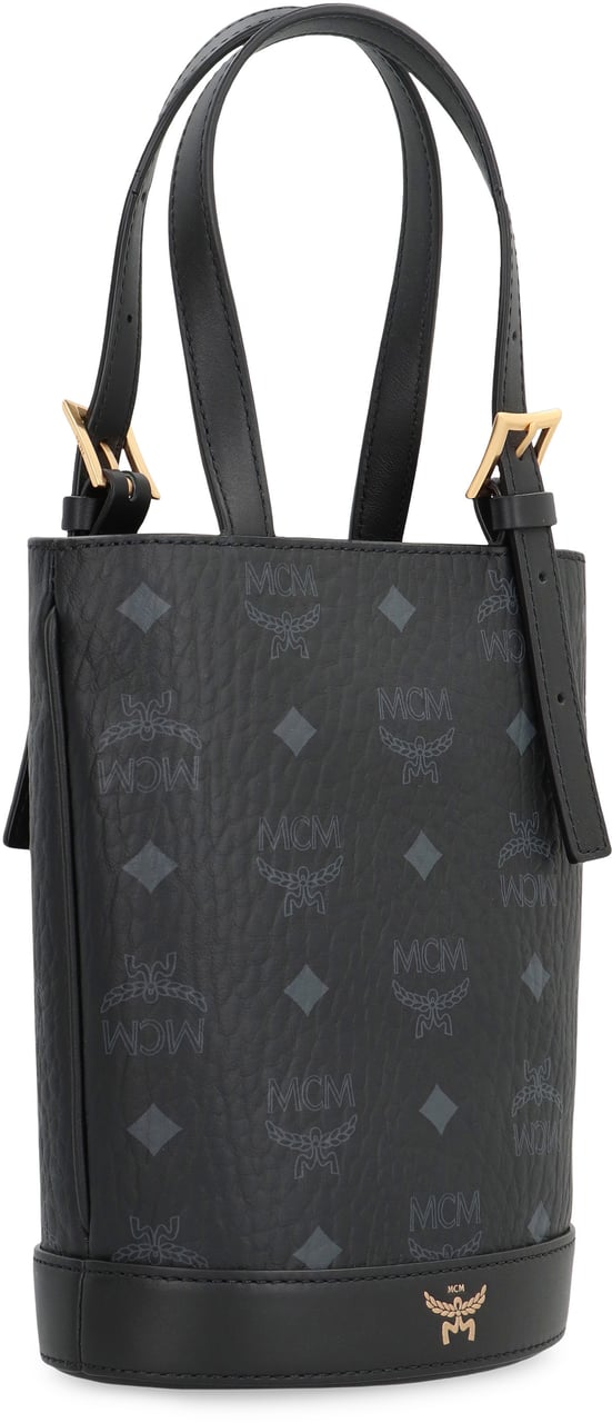 MCM Aren mini bucket bag Zwart