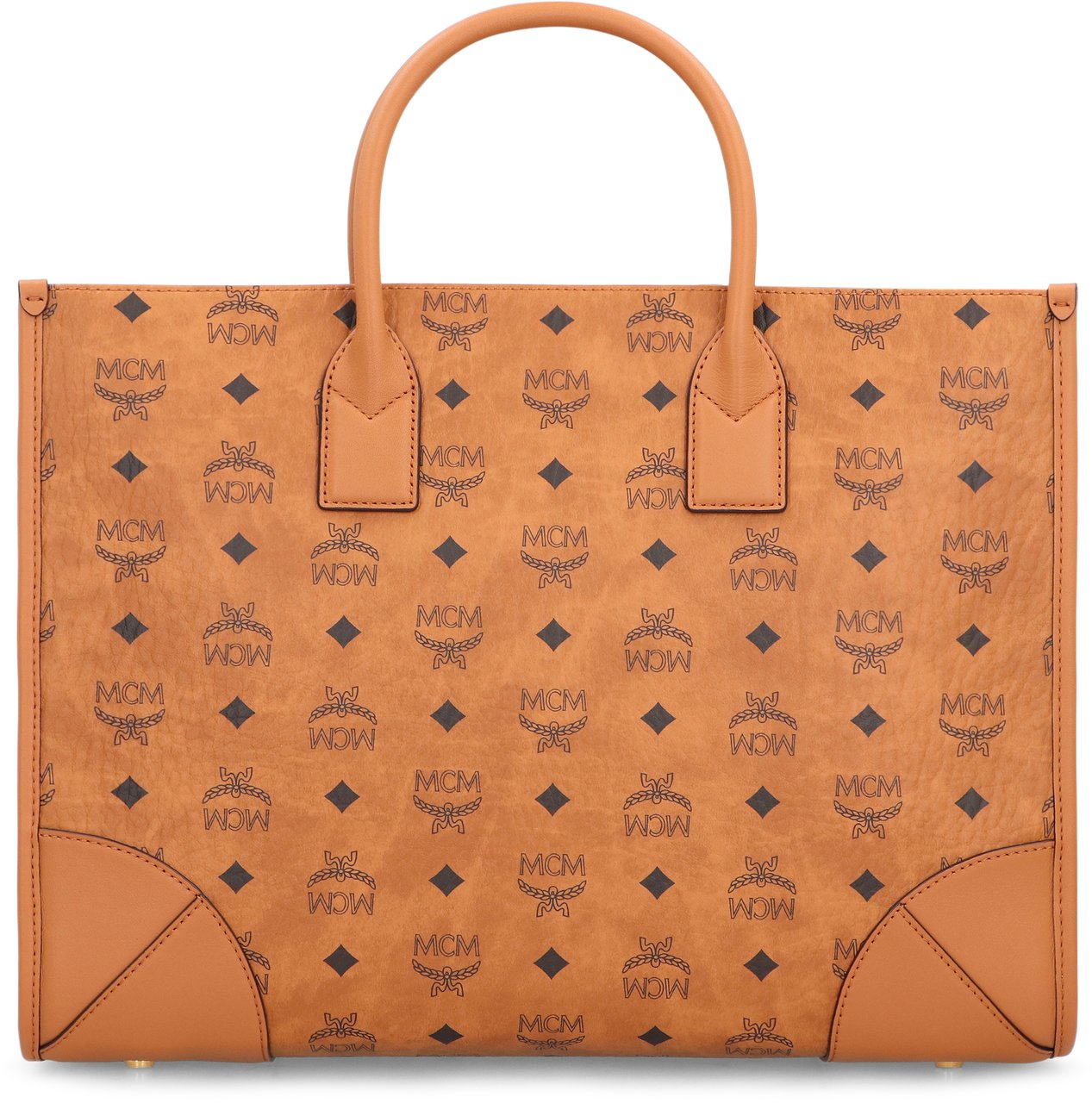 MCM Tote bag Munich in Visetos Bruin