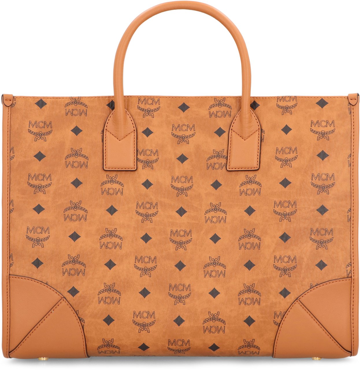 MCM Tote bag Munich in Visetos Bruin