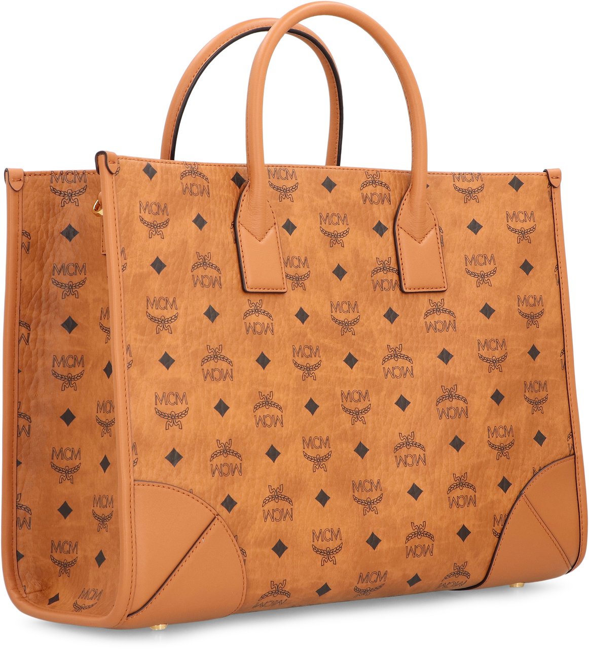 MCM Tote bag Munich in Visetos Bruin