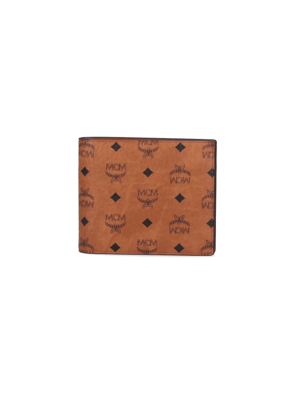 MCM Brown Visetos Canvas Bi-Fold Wallet Bruin