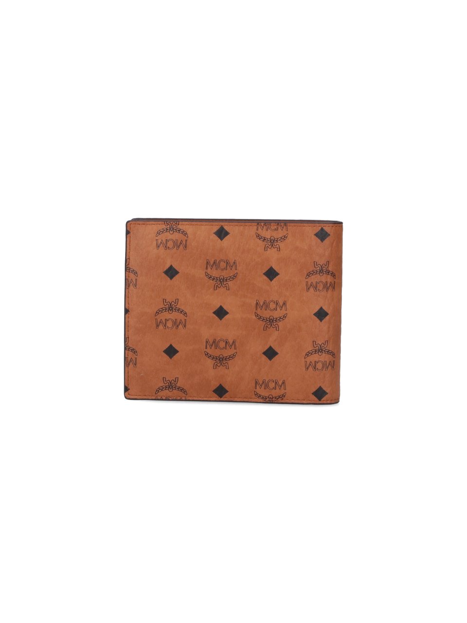 MCM Brown Visetos Canvas Bi-Fold Wallet Bruin
