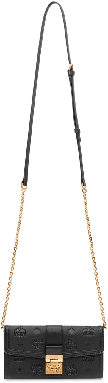 MCM Tracy Ebmn Leather Wallet On Chain Zwart