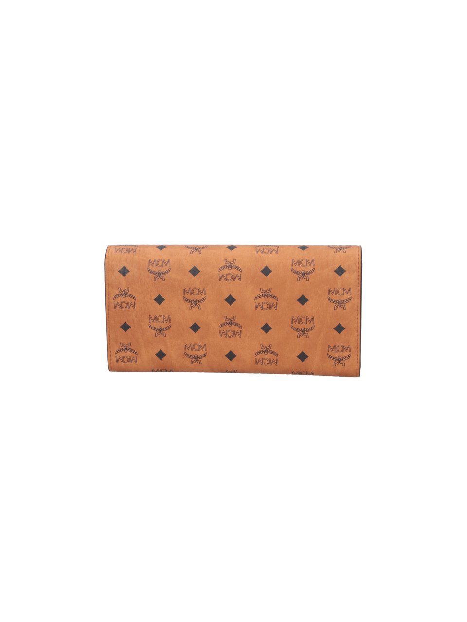 MCM Brown Aren Visetos Canvas Wallet Bruin