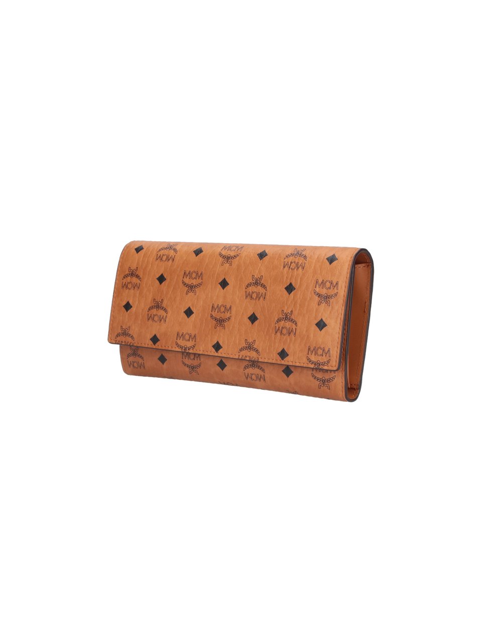 MCM Brown Aren Visetos Canvas Wallet Bruin