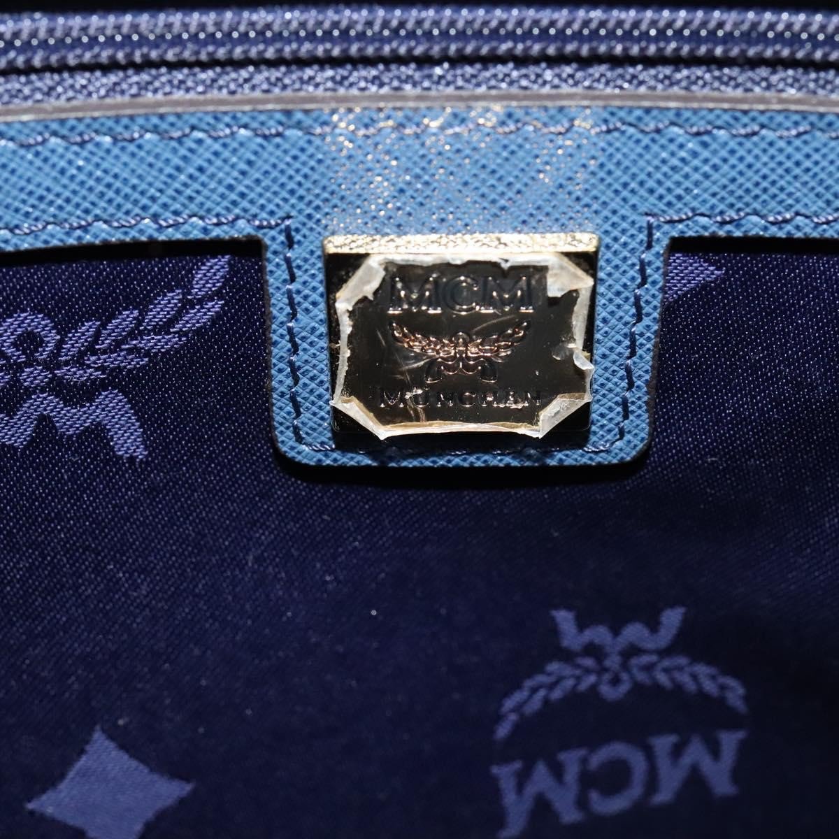 MCM Vintage Leather Blauw