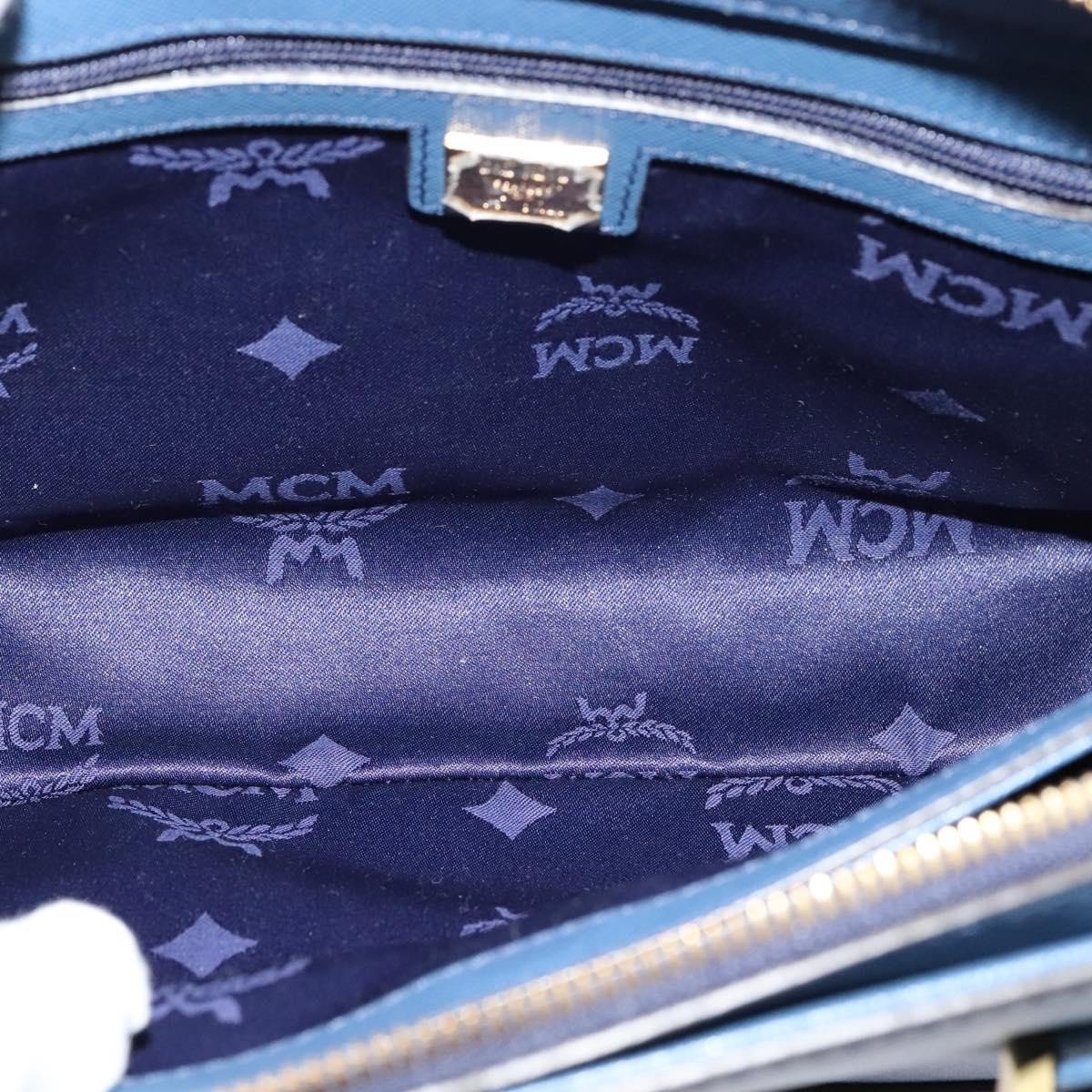 MCM Vintage Leather Blauw