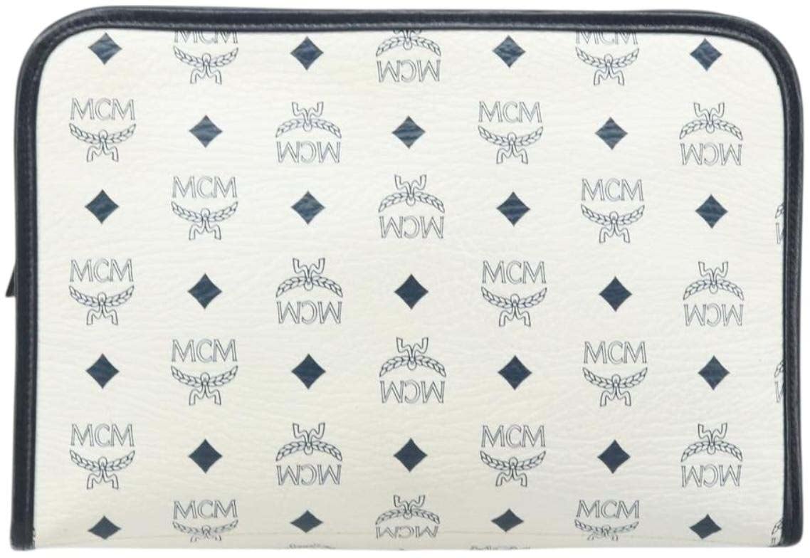 MCM MCM Visetos pouch PVC Wit