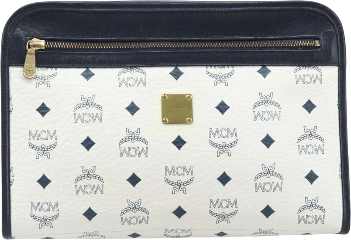 MCM MCM Visetos pouch PVC Wit