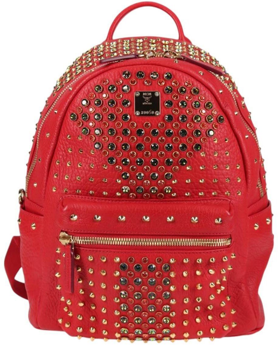 MCM MCM Vintage Vicetos Backpack Leather Rood