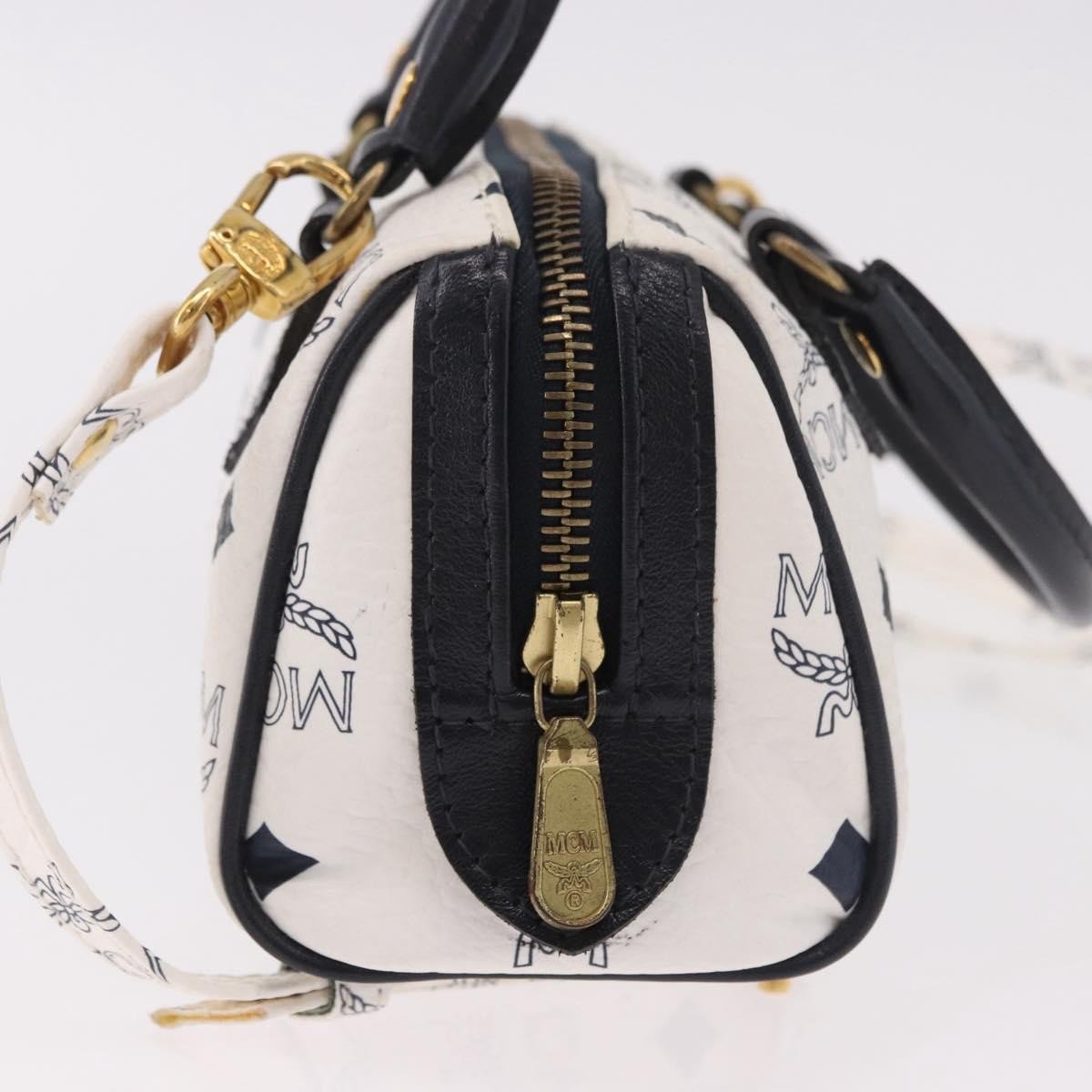 MCM Visetos Leather Wit
