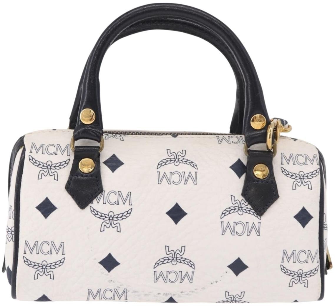 MCM Visetos Leather Wit