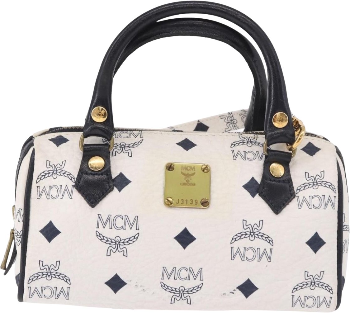 MCM Visetos Leather Wit