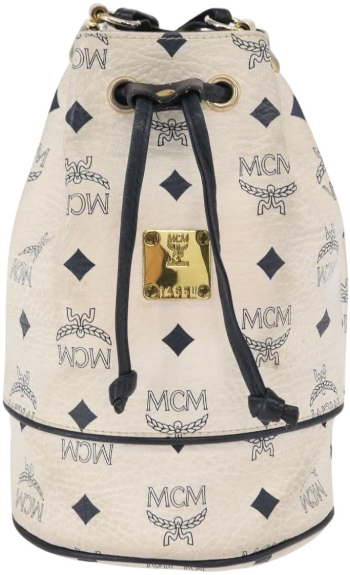 MCM MCM Drawstring Shoulder Bag Leather Wit