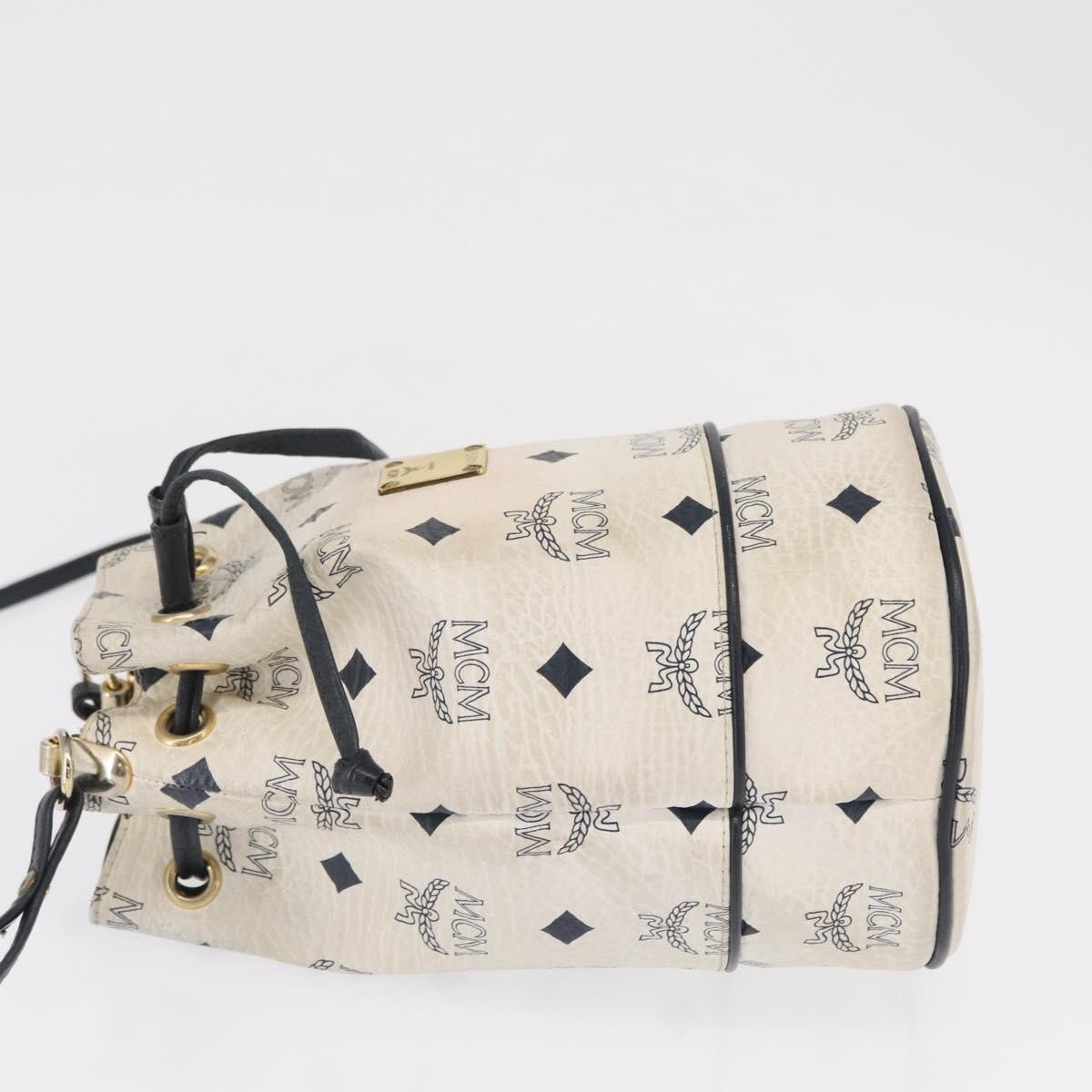 MCM MCM Drawstring Shoulder Bag Leather Wit