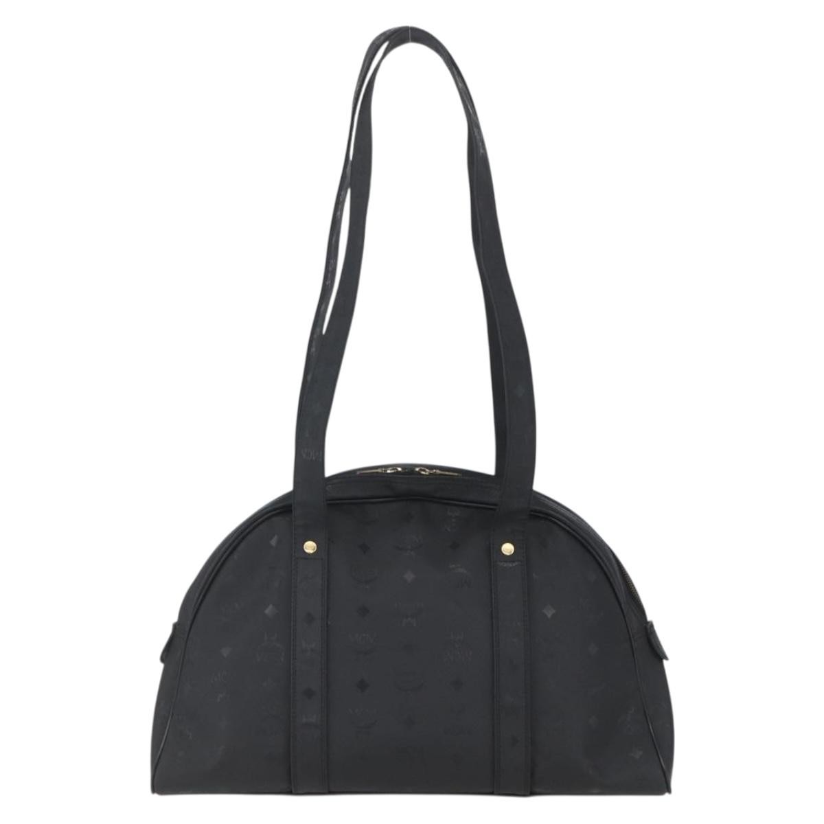 MCM MCM Visetos Shoulder bag Canvas Zwart