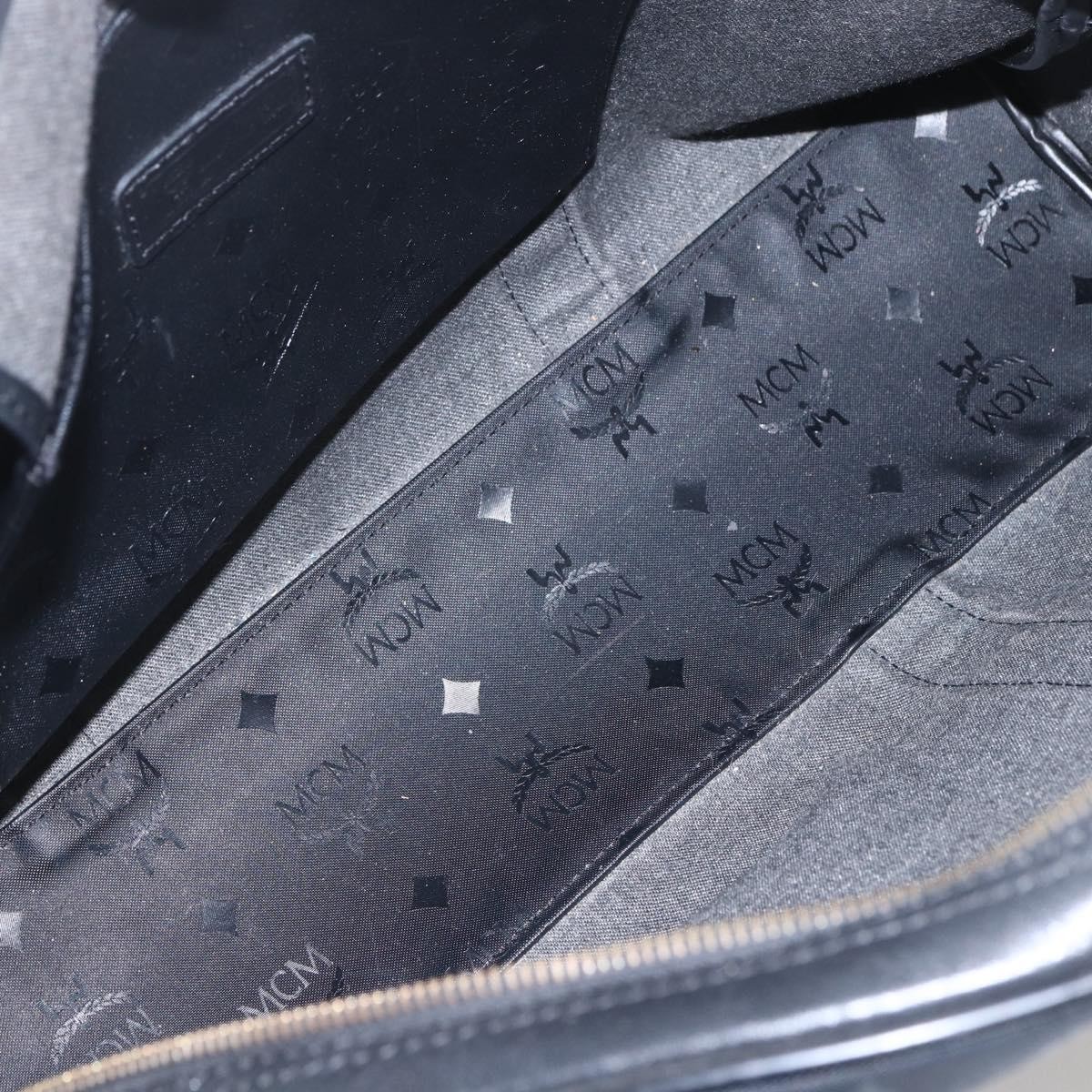 MCM MCM Visetos Shoulder bag Canvas Zwart