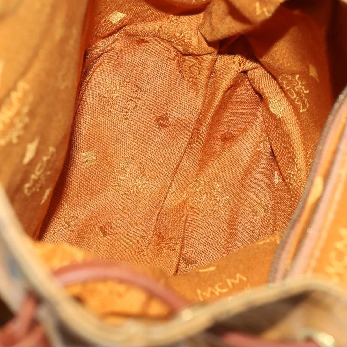 MCM MCM Vintage Vicetos Backpack PVC Leather Bruin