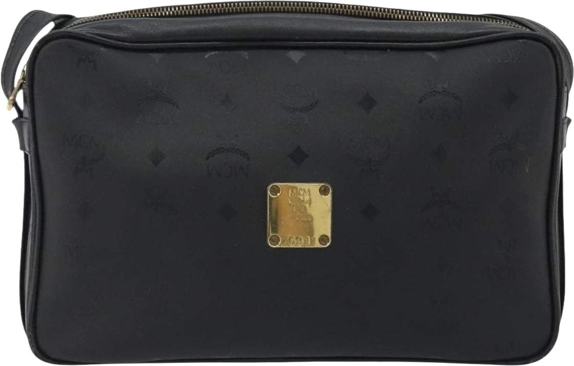 MCM Vintage Vicetos PVC Leather Zwart