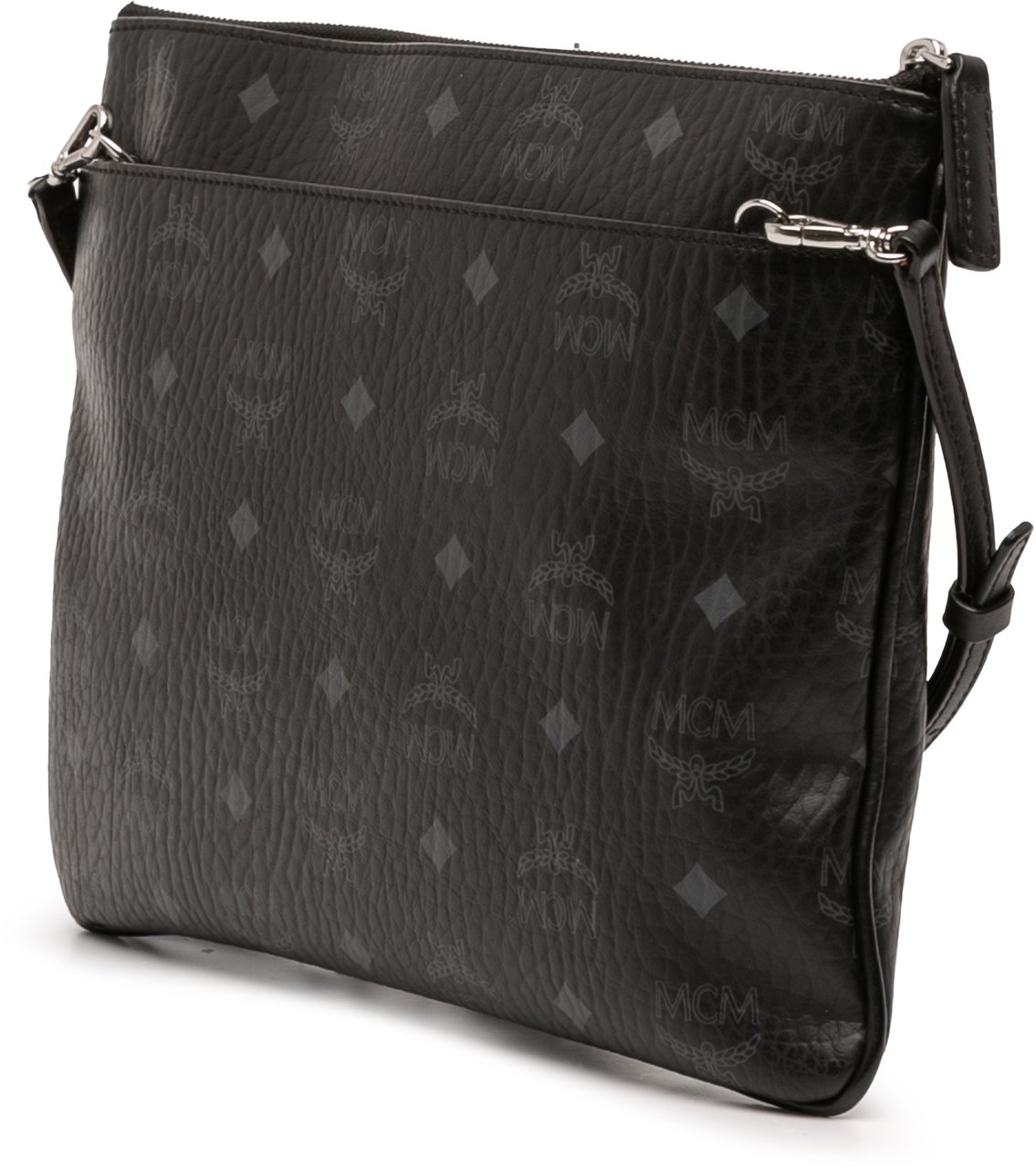 MCM Visetos Coated Canvas Crossbody Zwart