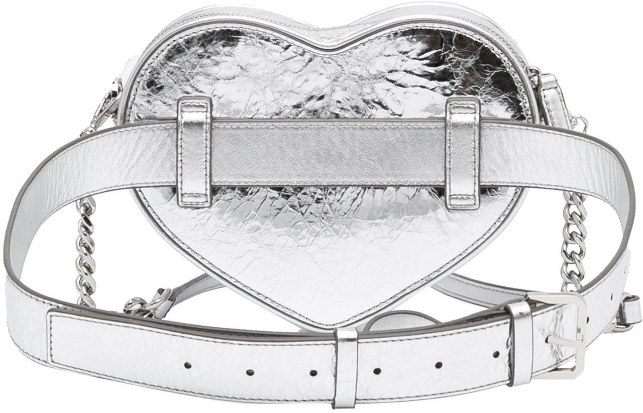 MCM Paticia Leopard Sparkle Satchel Zilver