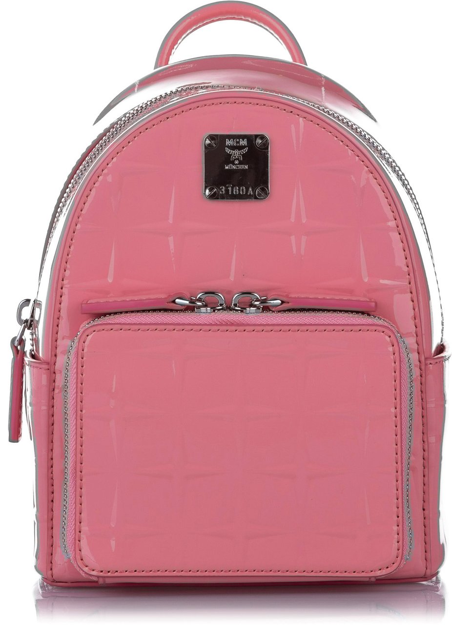 MCM Patent Leather Backpack Roze