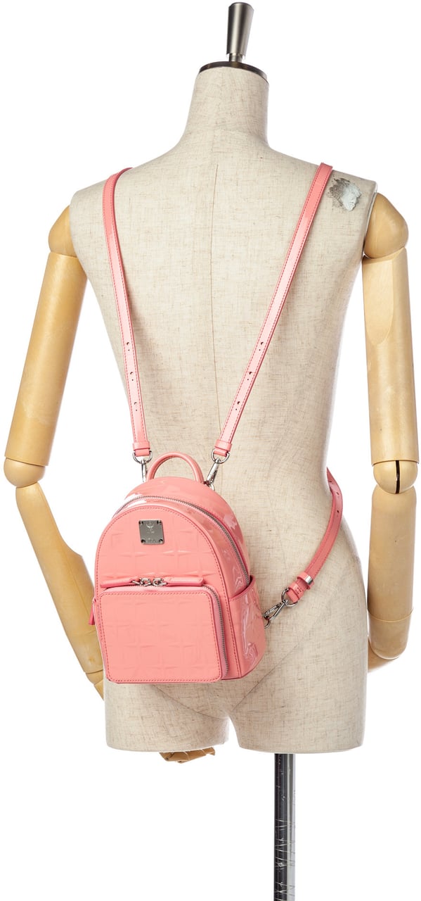 MCM Patent Leather Backpack Roze