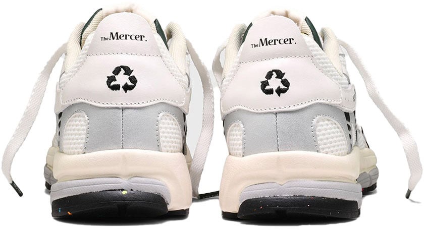 Mercer Amsterdam baskets mercer re run maille blanc vert homme Beige
