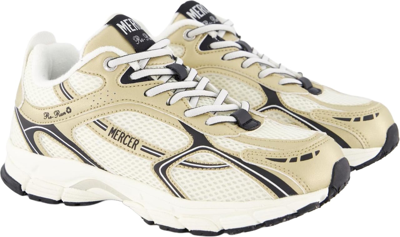 Mercer Amsterdam Mercer Dames The Re-Run Speed Wit/Goud sneakers Wit