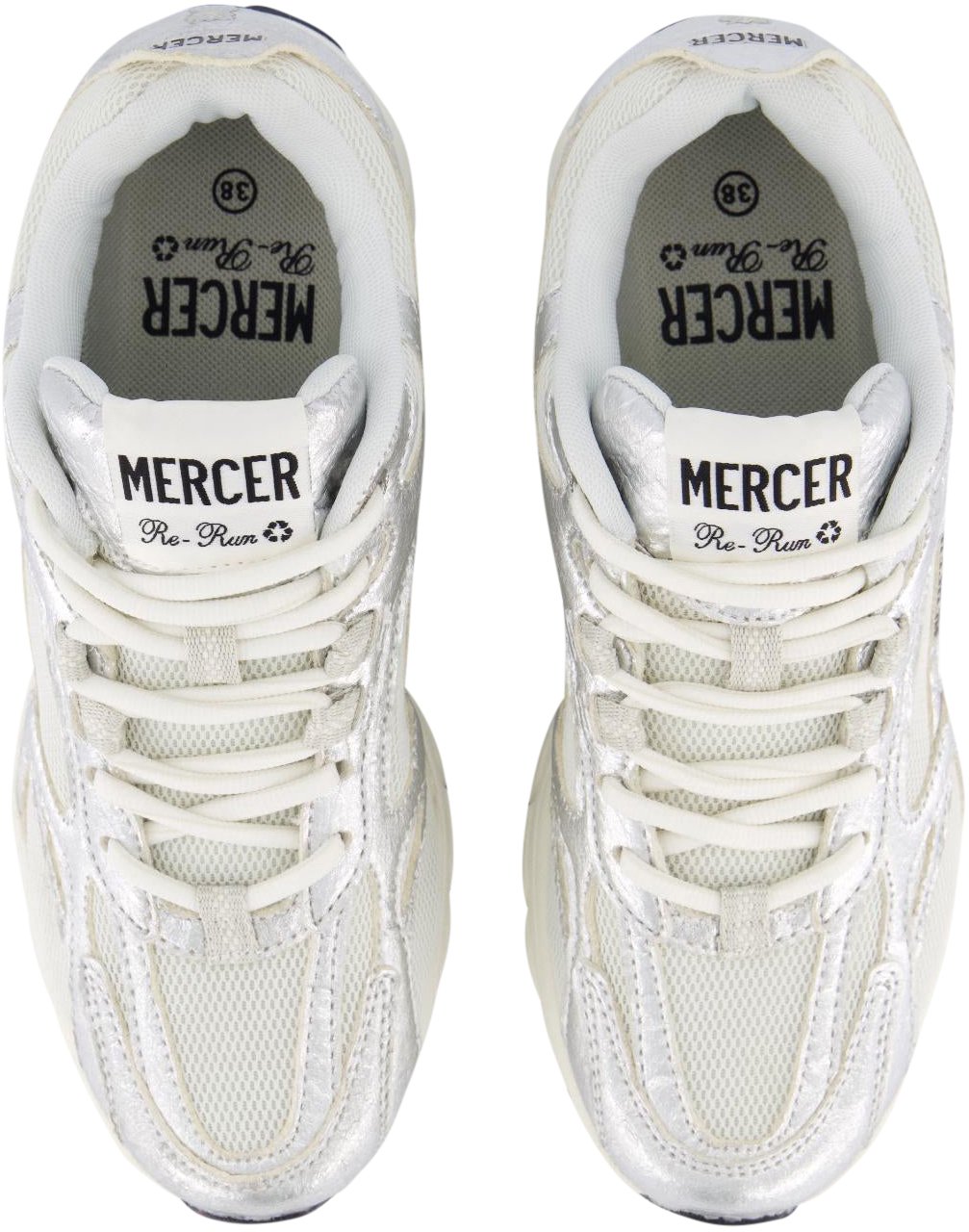 Mercer Amsterdam Dames The Re-Run Pineapple 2.0 Silve Metallic