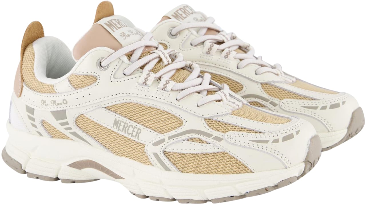 Mercer Amsterdam Dames The Re-Run Nappa Wit/Beige Wit