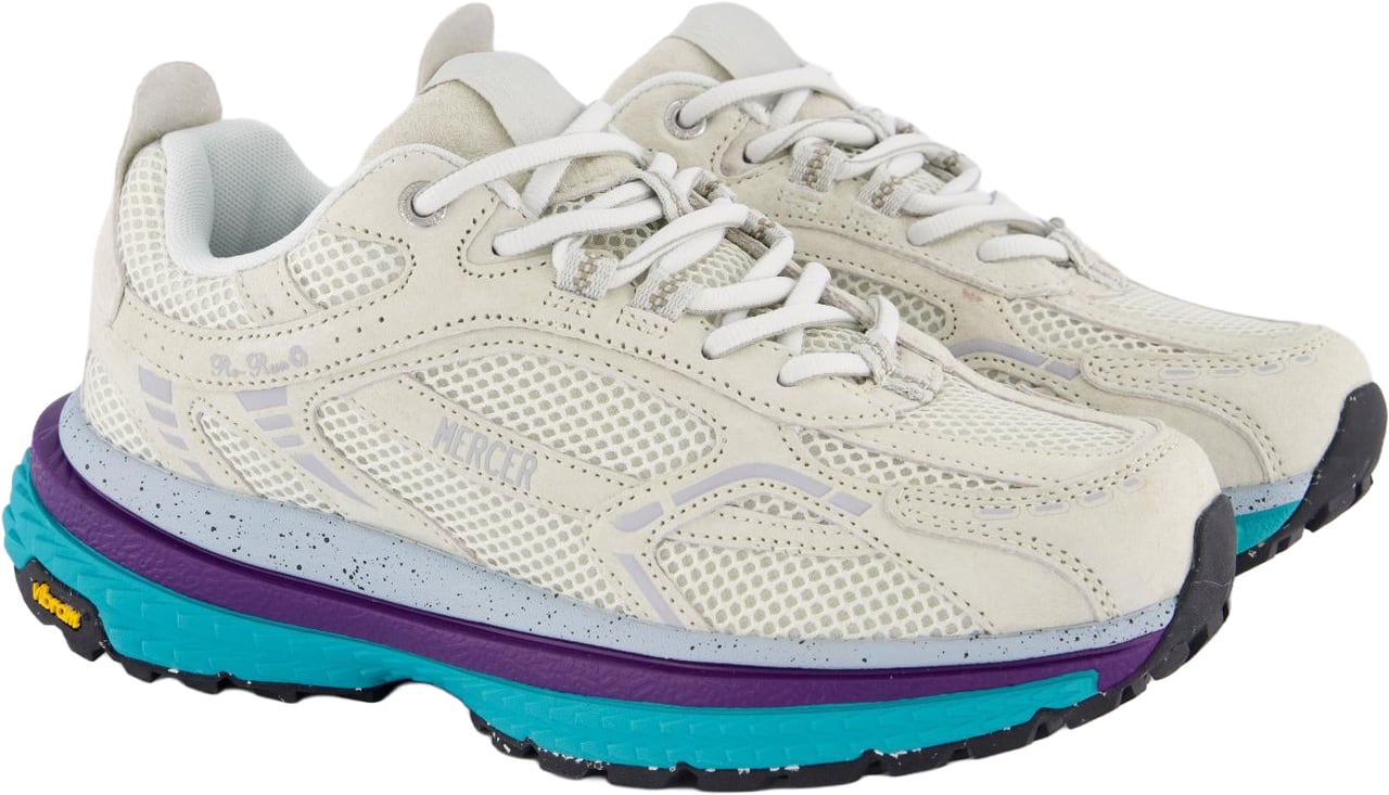 Mercer Amsterdam Mercer Dames The Re-Run Vibram Grijs/Blauw sneakers Grijs