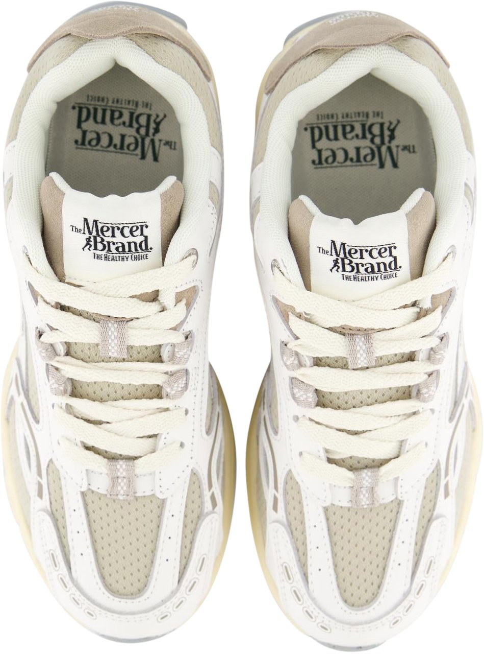 Mercer Amsterdam Dames The Re-Run Vintage Sneaker Wit Wit