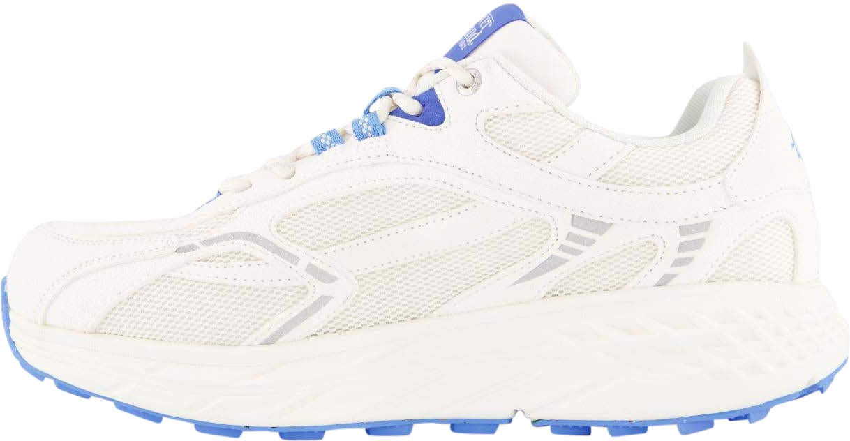 Mercer Amsterdam Dames The Re-Run Max Suede Wit/Blauw Wit
