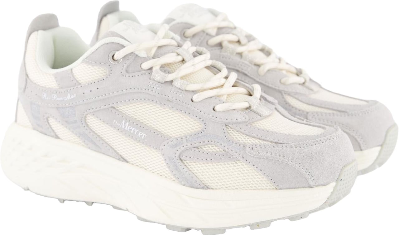Mercer Amsterdam Mercer Dames The Re-Run Max Suede Grijs sneakers Grijs