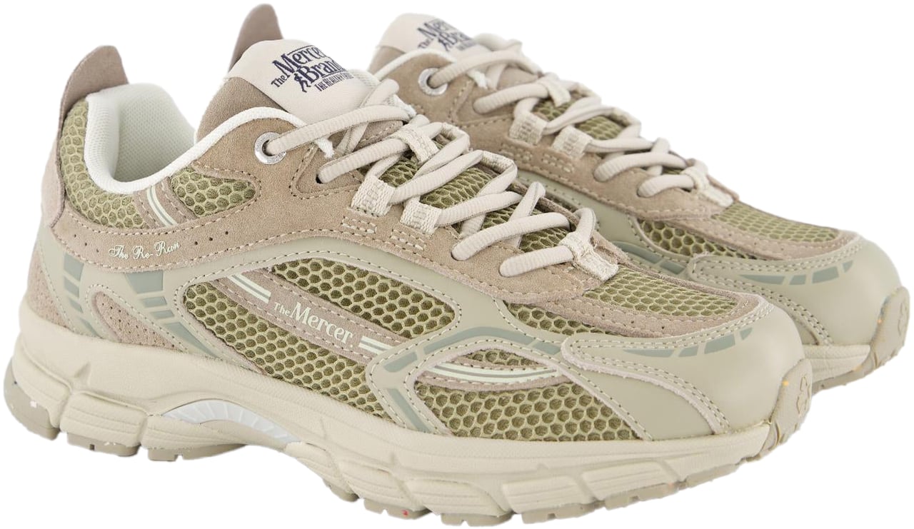 Mercer Amsterdam Dames The Re-Run Suede Beige Beige