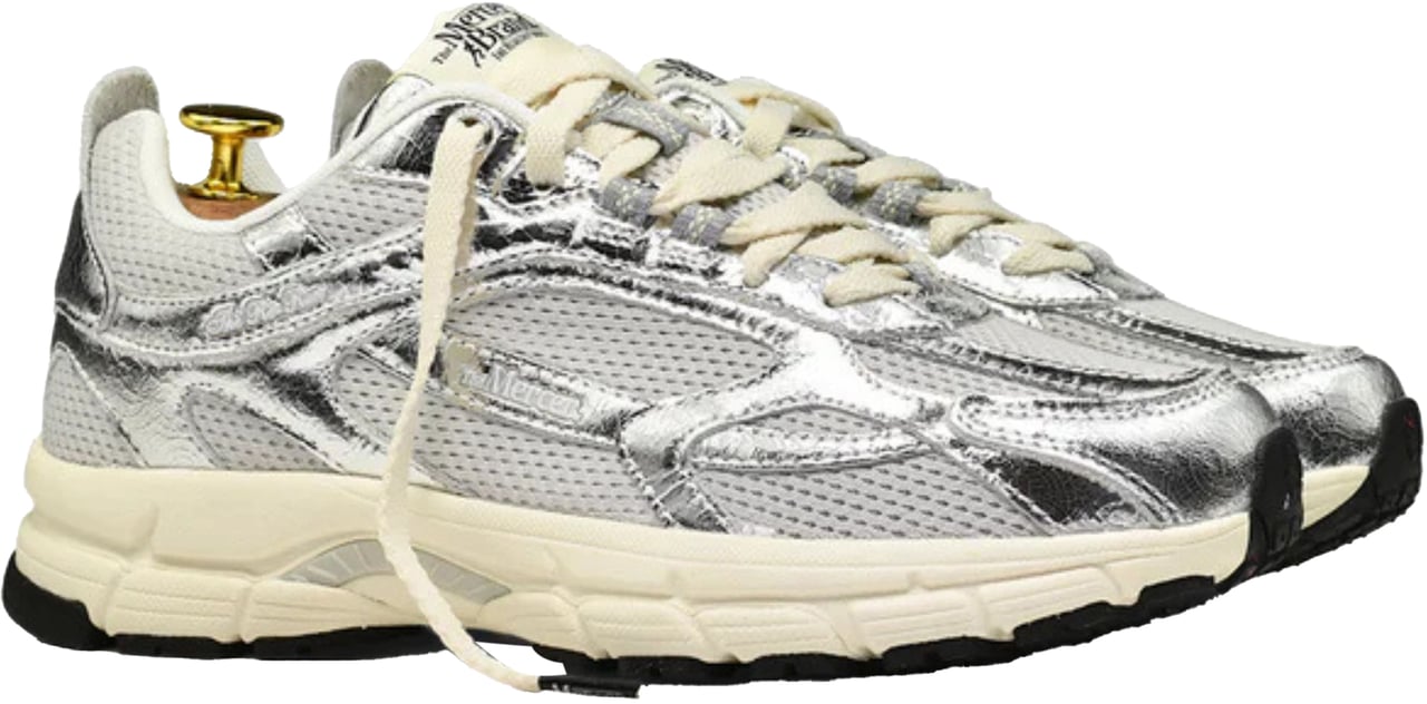 Mercer Amsterdam Mercer The Re-run Cracked Sneakers Zilver Me253004 Zilver