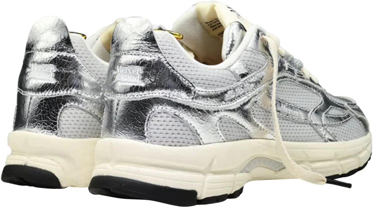Mercer Amsterdam Mercer The Re-run Cracked Sneakers Zilver Me253004 Zilver
