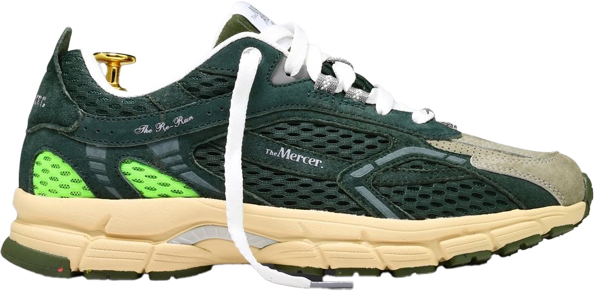 Mercer Amsterdam Heren The Re-Run Suede 2000 Groen