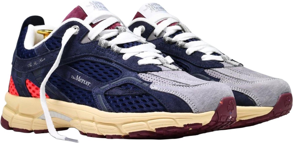 Mercer Amsterdam Mercer Dames The Re-Run Suede 2000 sneakers Blauw