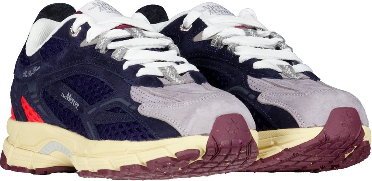 Mercer Amsterdam Heren The Re-Run Suede 2000 Blauw