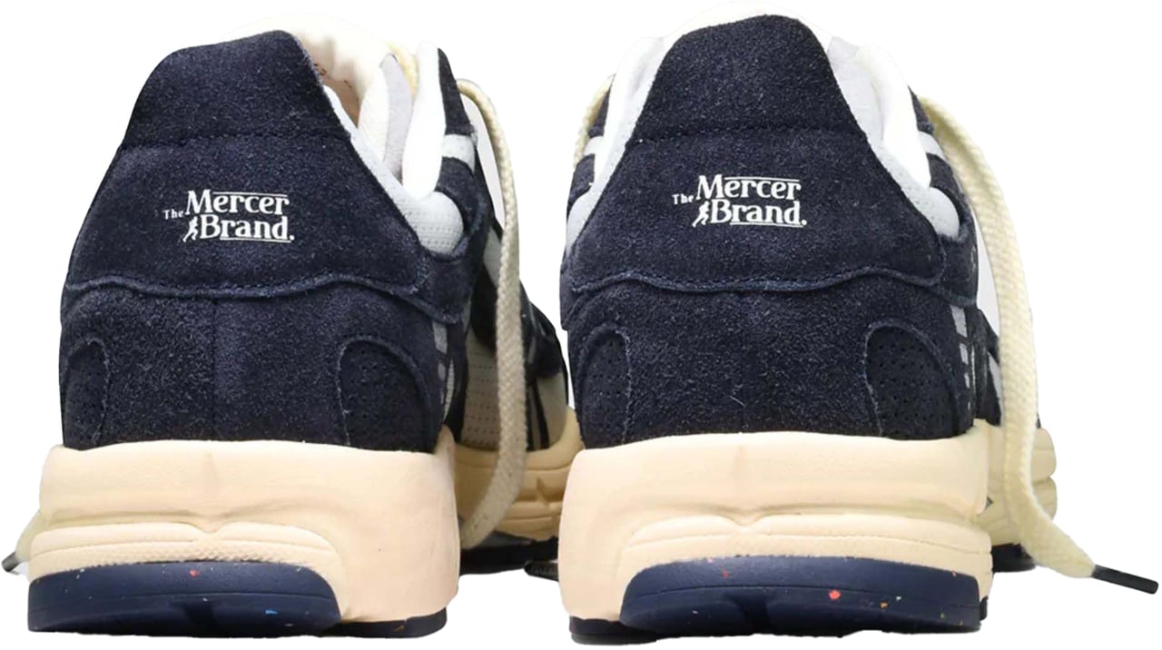 Mercer Amsterdam Heren The Re-Run Vintage Suede Blauw