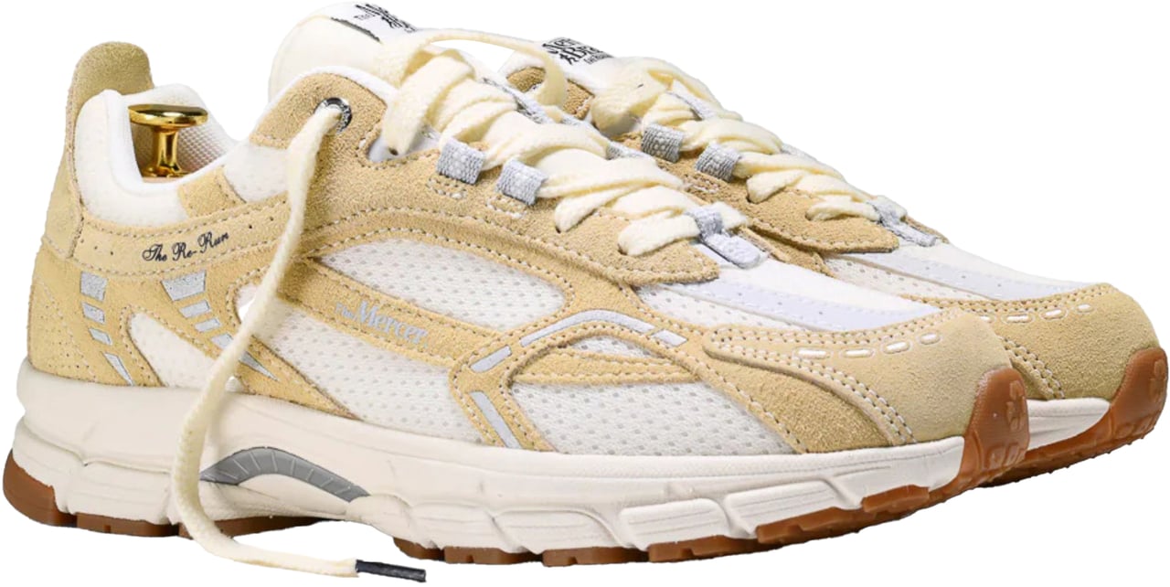 Mercer Amsterdam Mercer The Re-run Vintage Suede Sneakers Geel Me261003 Geel