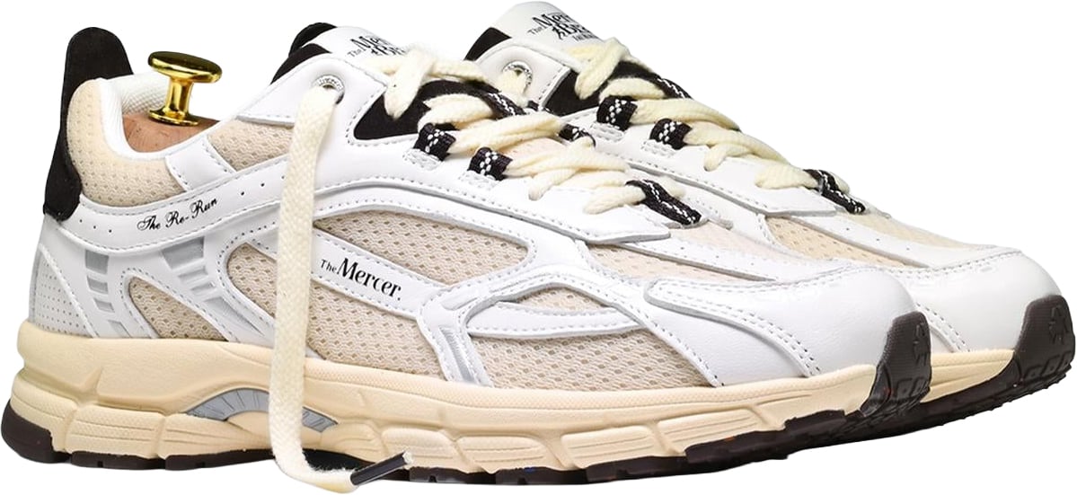 Mercer Amsterdam Mercer Dames Re-Run Vintage Sneaker Wit Wit