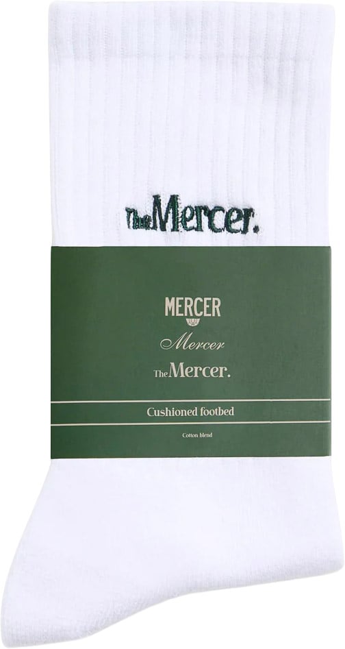Mercer Amsterdam - The Mercer Classic Sock - MEAC261001 - 100 White Wit
